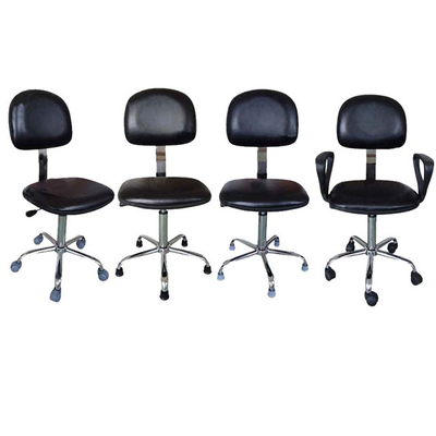 HJ-1845110 PU Leather Black Lab Adjustable ESD (Height) PU Leather Chair