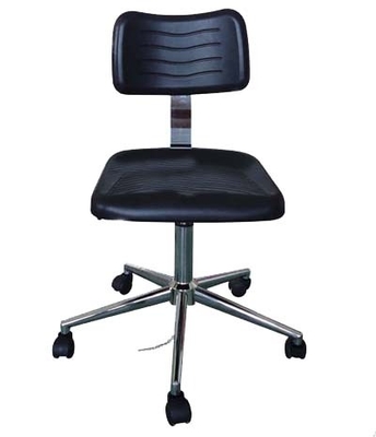 (Height) Adjustable Wholesales Class 10 Certified Ergonomic PU Foam ESD Chair For Cleanroom Workshop Office School Lab With Backrest And Casters