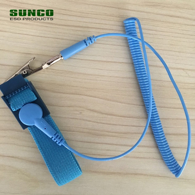 ESD Wrist Strap Anti Static Ground Wire 1.8m PU Coil Anti Static Cord