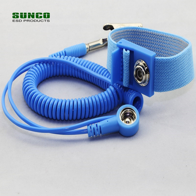 Metal anti-static cordless fabric anti-static wrist strap for electrostatic discharge